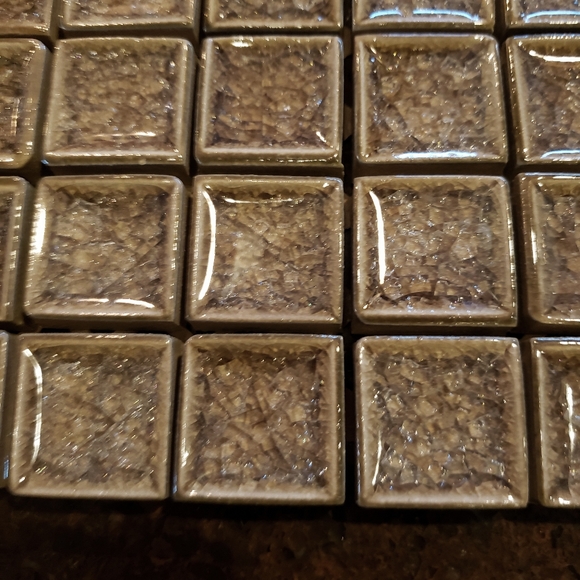 NEW Luxe Crushed Glass Mosaics 1" X 1" - Picture 1 of 8